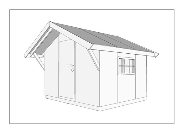 SkaatunBoden 250 - 7,5m2 med 50cm takutstikk