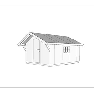 SkaatunBoden 400 - 12m2 med 50cm takutstikk