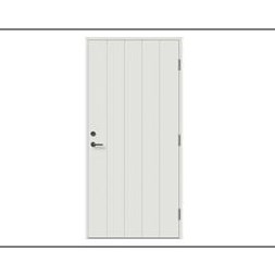 Sb-Boddør isolert 90x200 tett malt hvit m/sylinderlås